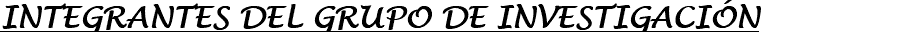 INTEGRANTES DEL GRUPO DE INVESTIGACIÓN
